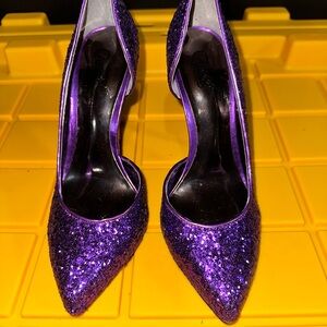 Purple Glitter Women's Shoes